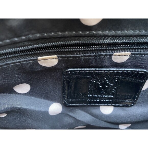 ANNE KLEIN Black Cocodrile Faux FLeather Tote Handbag Shoulder Strap New /no Tag - Picture 8 of 14